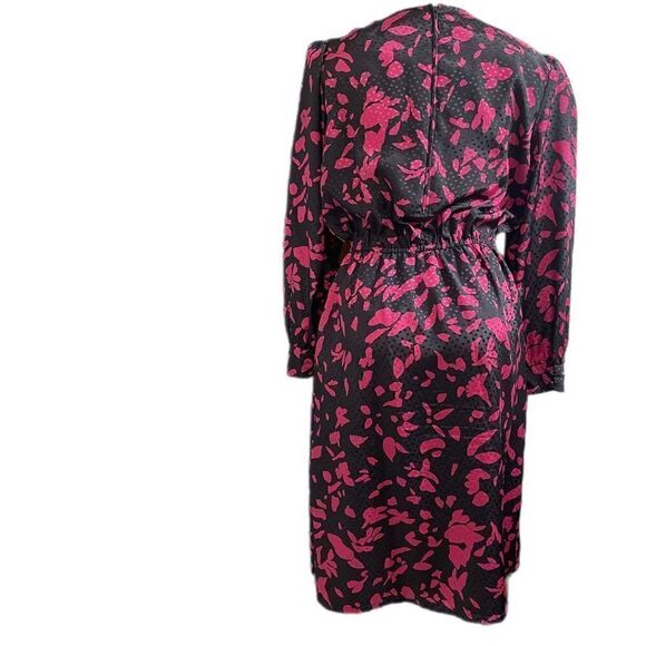 Hal Ferman VTG Purple Black Dress Size 16 Union Made - Picture 3 of 8